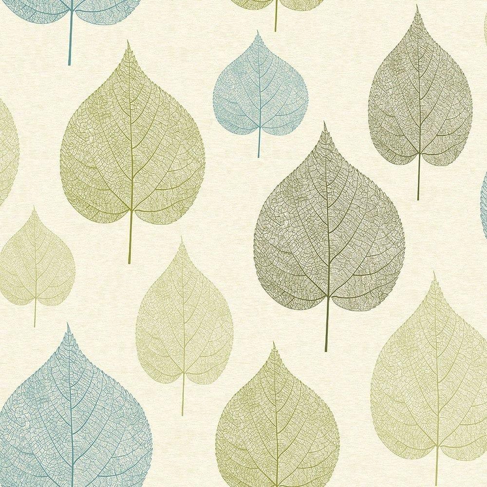 Crown Signature Leaf Wallpaper Green (M1071) from I Love