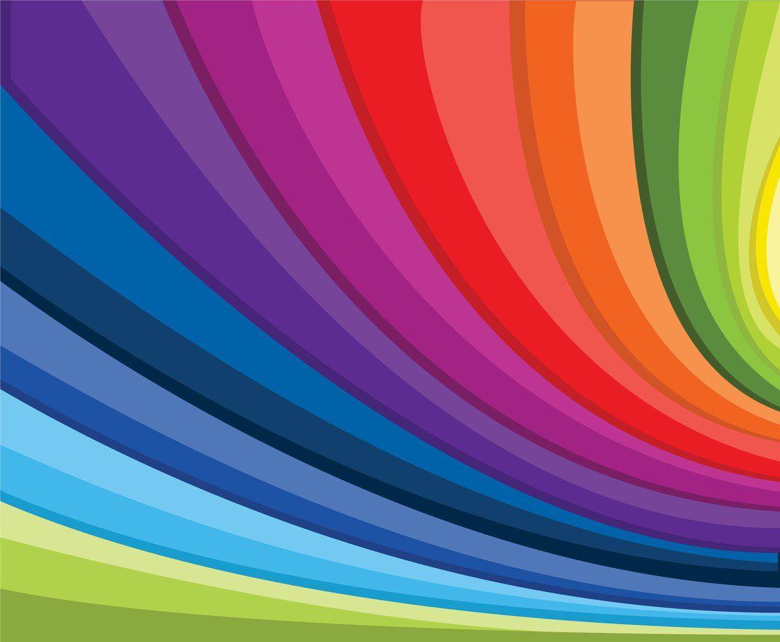 Stylish Rainbow Background Vector Vector Art & Graphics