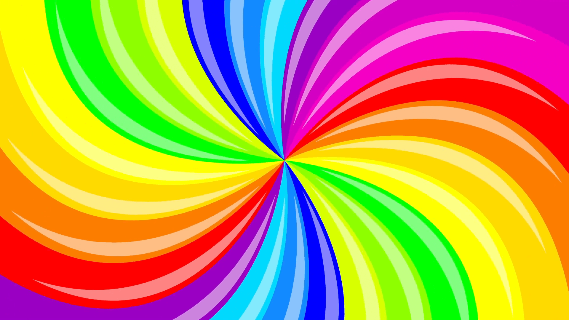 Colorful background rainbow that rotating spiral. 2d animation Stock