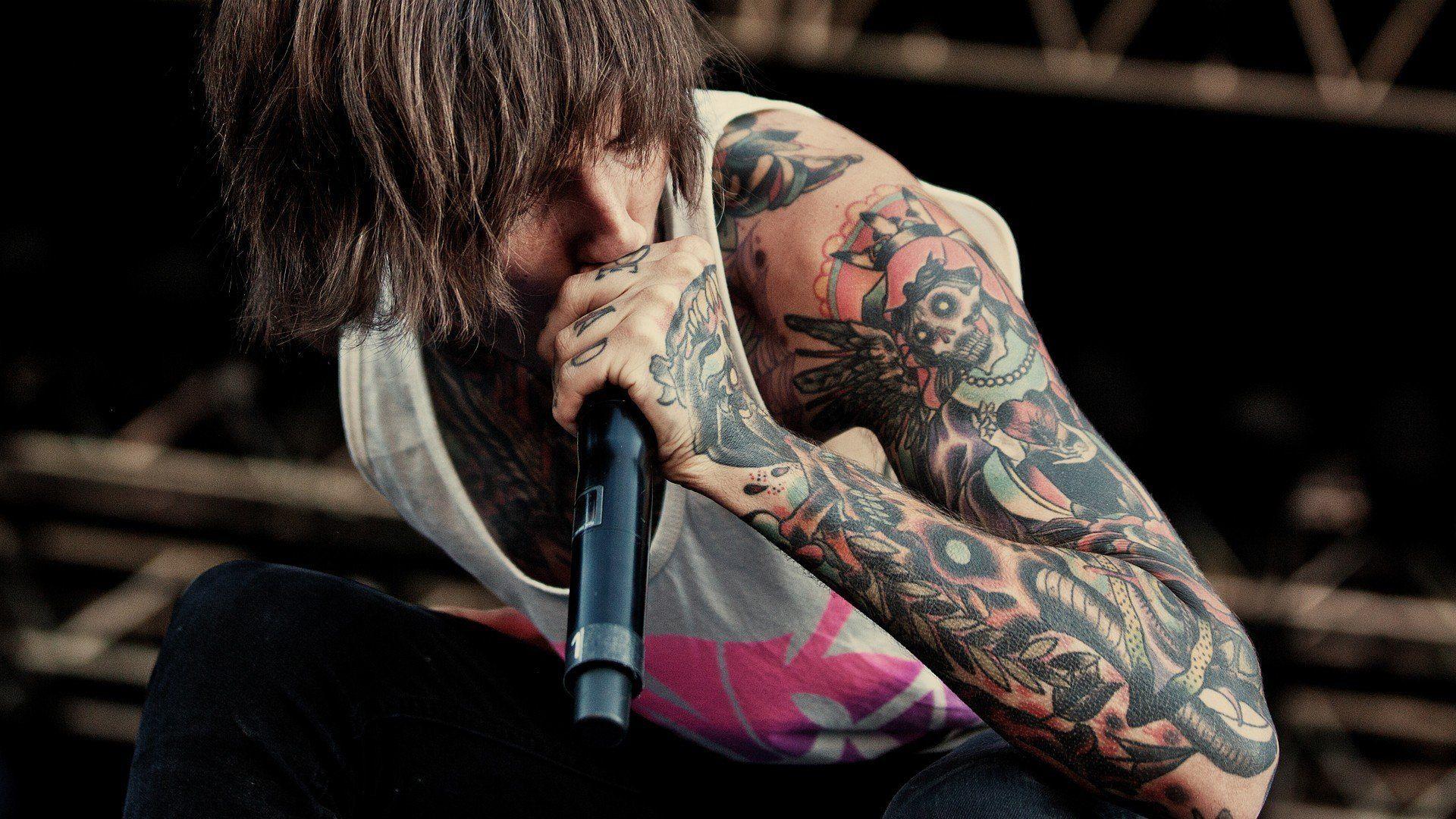 Oliver Sykes Arm Tattoos