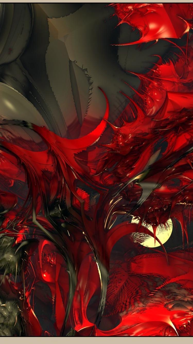 Demonic hell abstract background digital art wallpaper