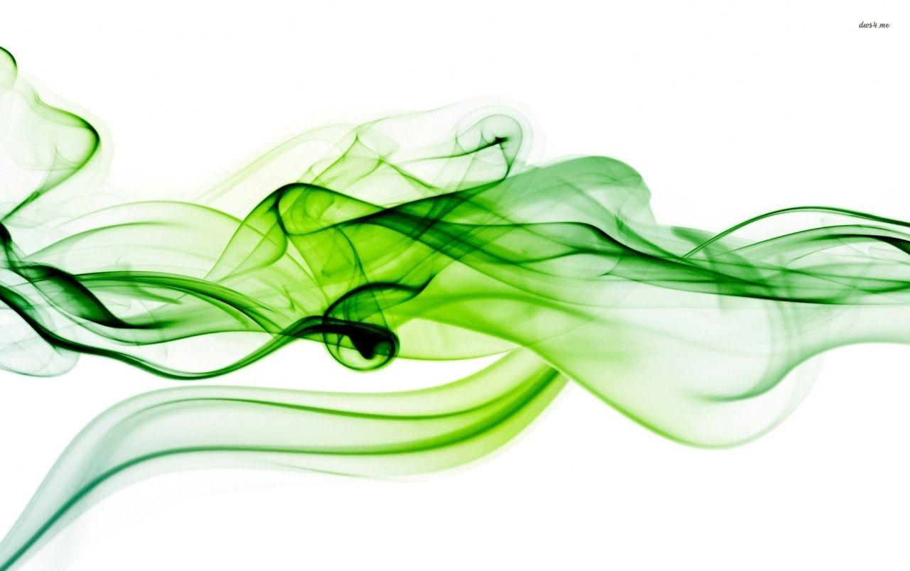 Green Smoke Curves Abstract wallpaper. Green Smoke Curves Abstract