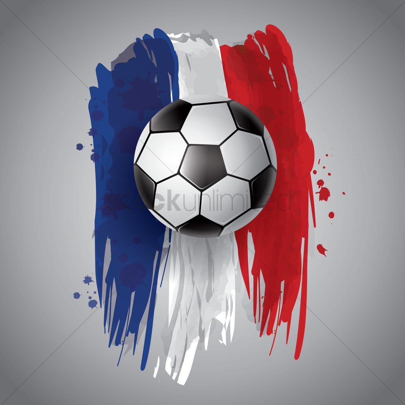 France soccer wallpaper Vector Image