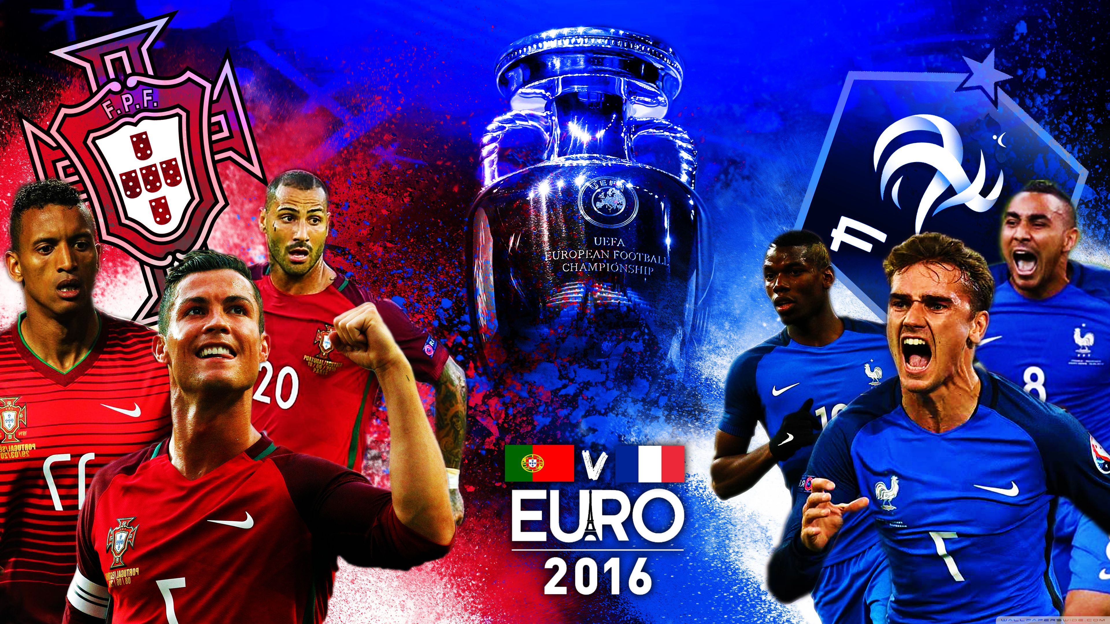 France VS Portugal EURO2016 ❤ 4K HD Desktop Wallpaper for 4K