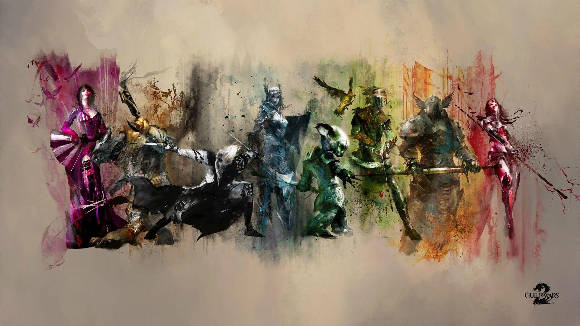 Guild Wars 2 Characters HD Wallpaper, Background Image