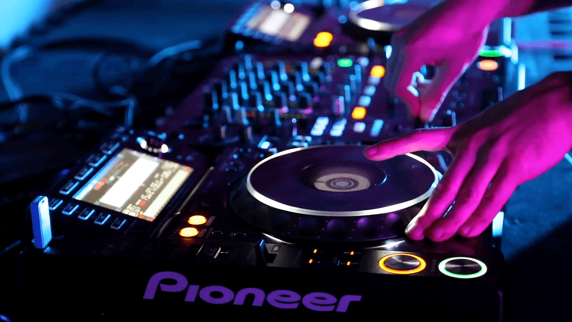 Pioneer DJ Set Static Shot Stock Video Footage
