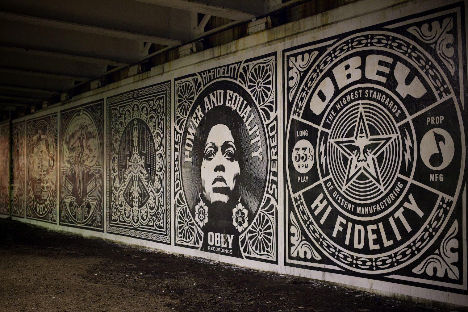 Obey Graffiti Wallpaper Shepard Fairey. Artists