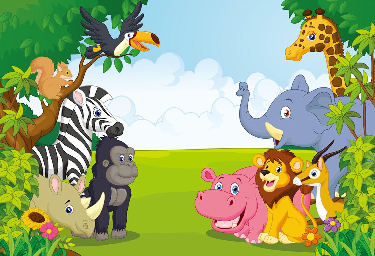 safari cartoon background