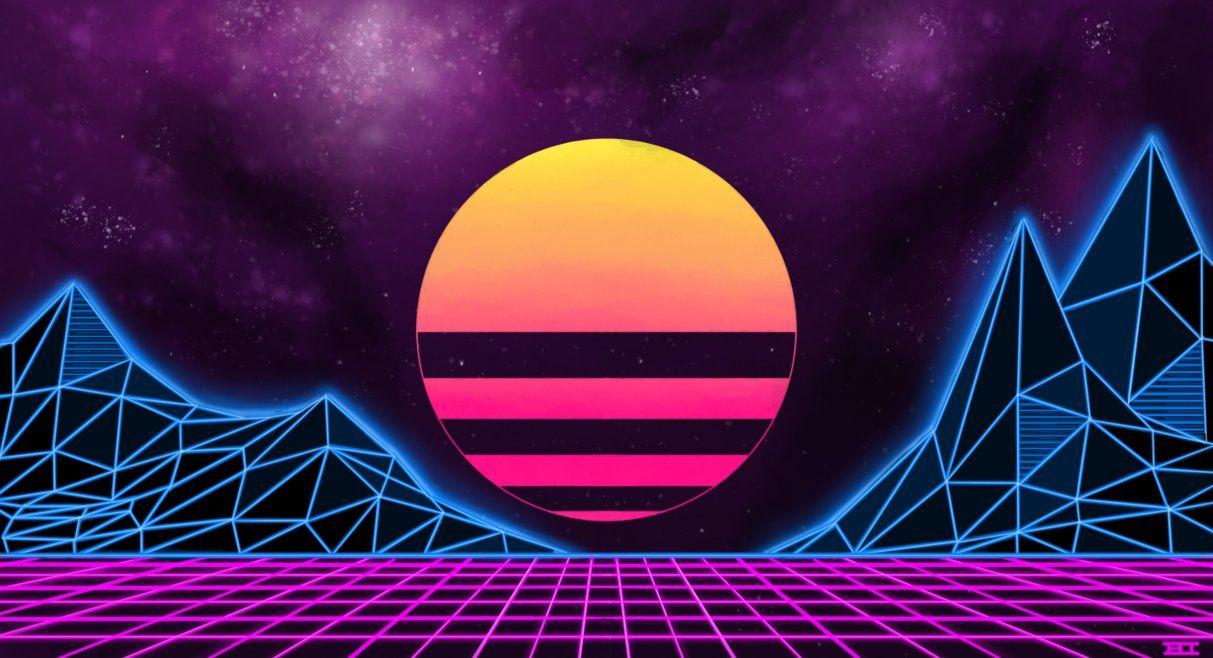 80s Synthwave Background Attempt