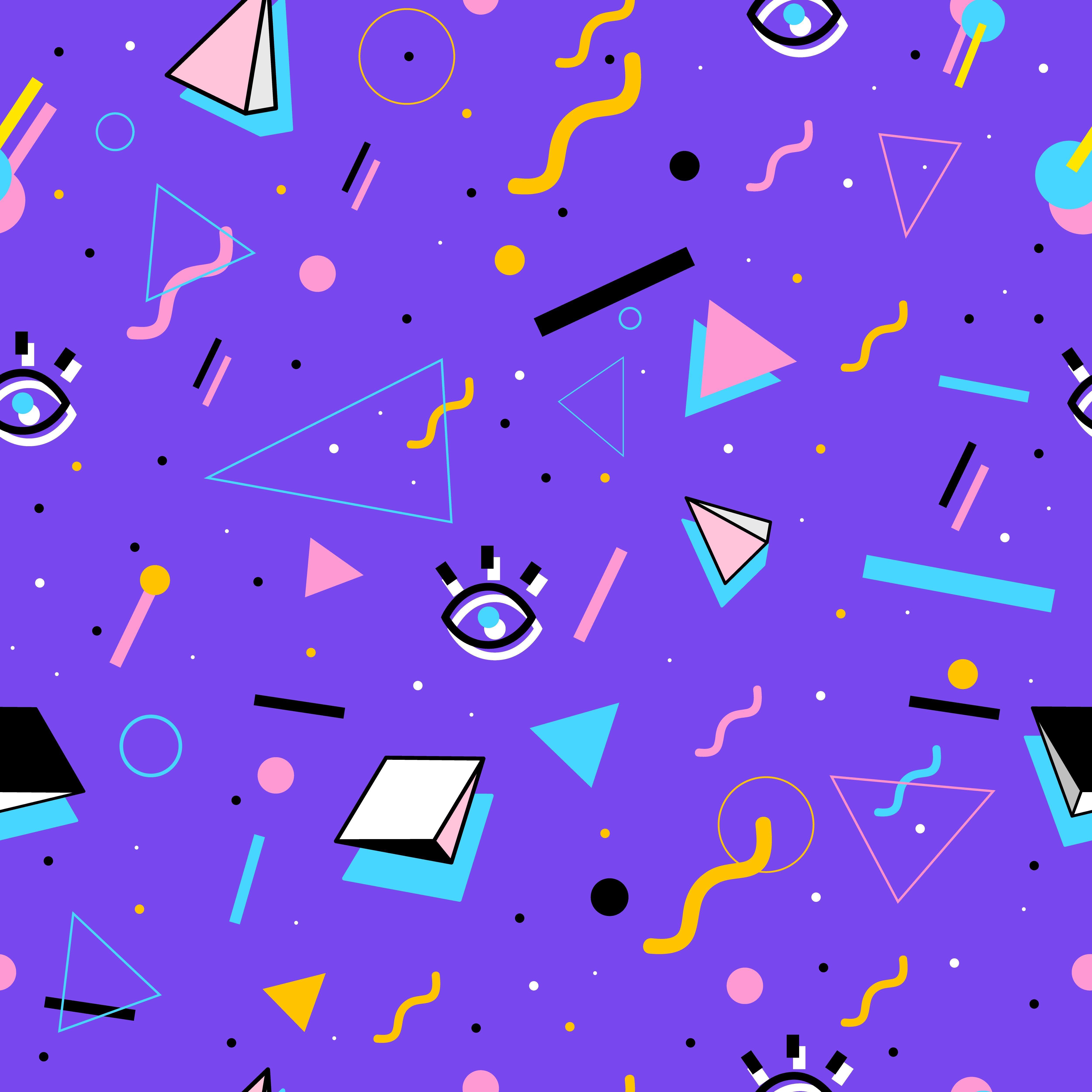 80's style pattern. graphic design s, Patterns
