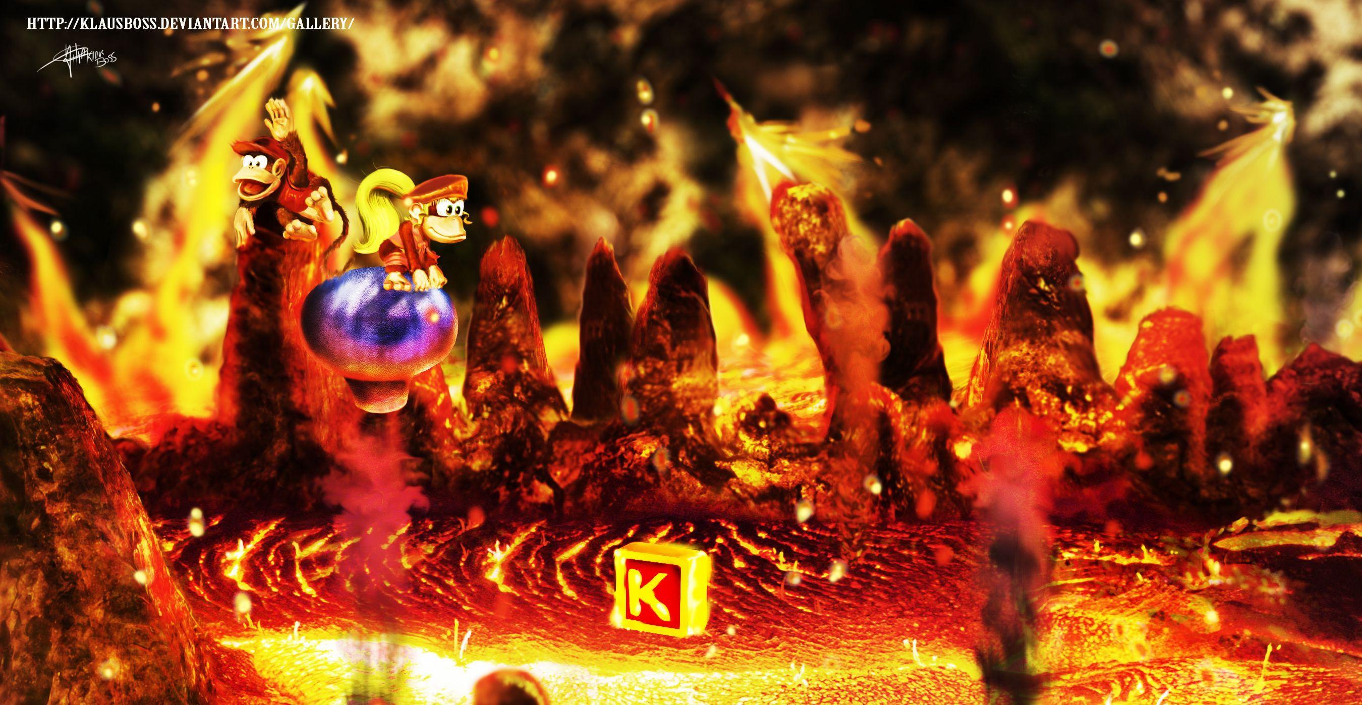 Donkey Kong Country 2 Diddy'S Kong Quest Wallpaper