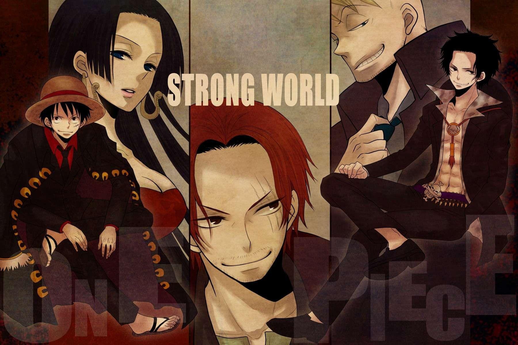 strong world boa hancock luffy one piece