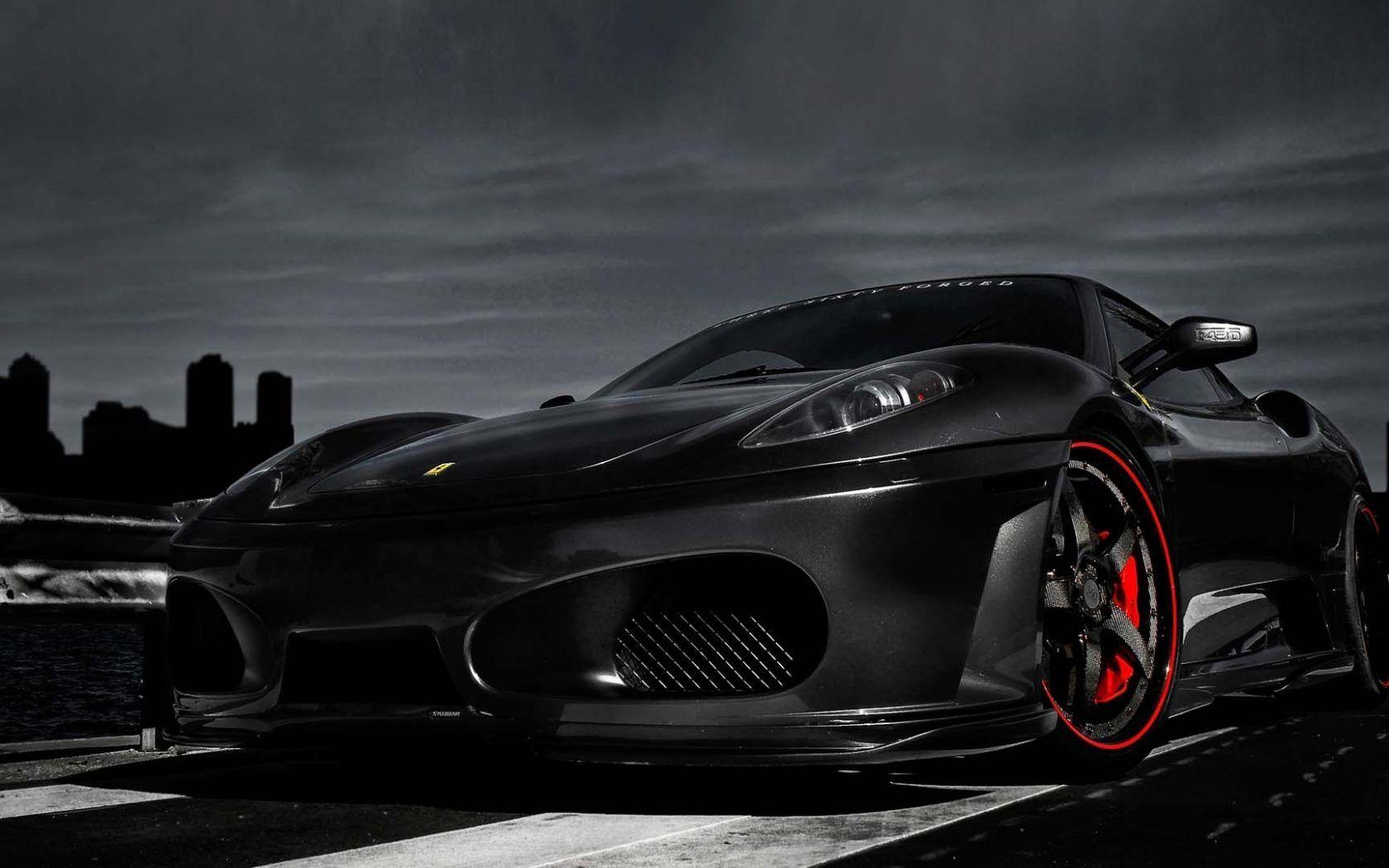 Best Dark Black Ferrari Wallpaper, Ferrari Wallpaper. HD