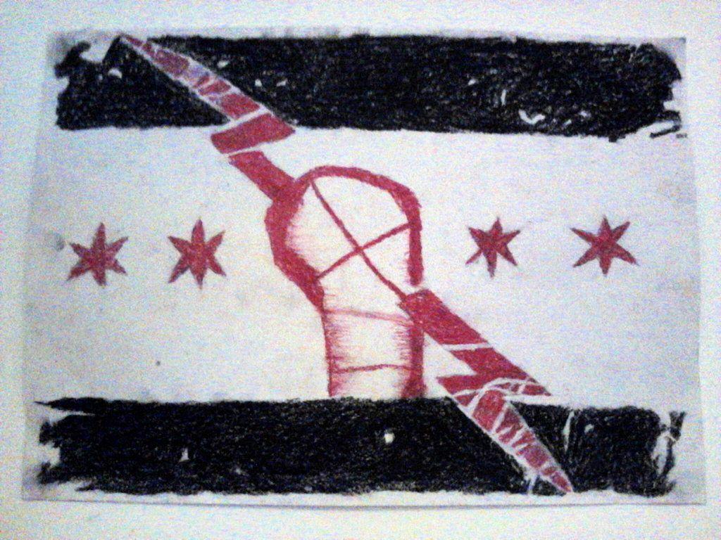 CM Punk In The World logo drawing