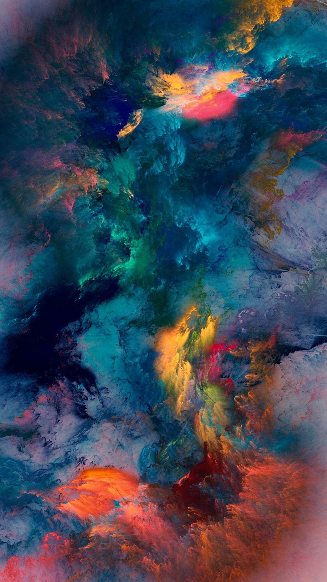 Colour Storm Wallpaper. Digital art. iPhone wallpaper