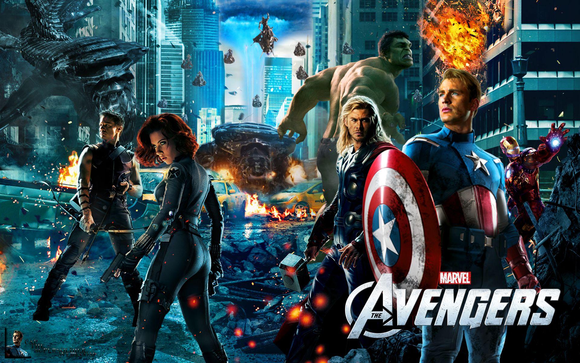 The Avengers In City Wallpaper Desktop Background