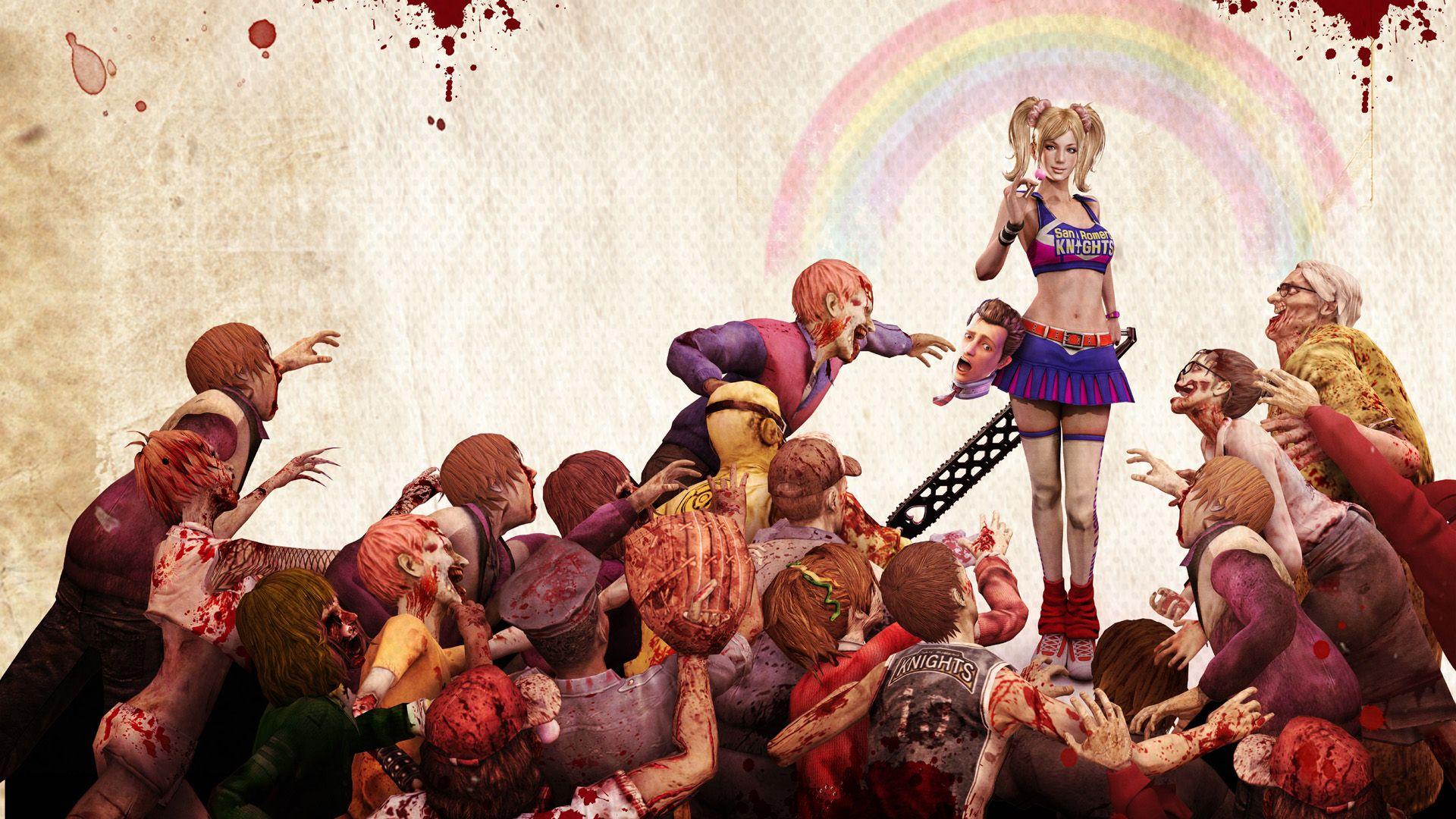 Lollipop Chainsaw Zombie Game Wallpaper