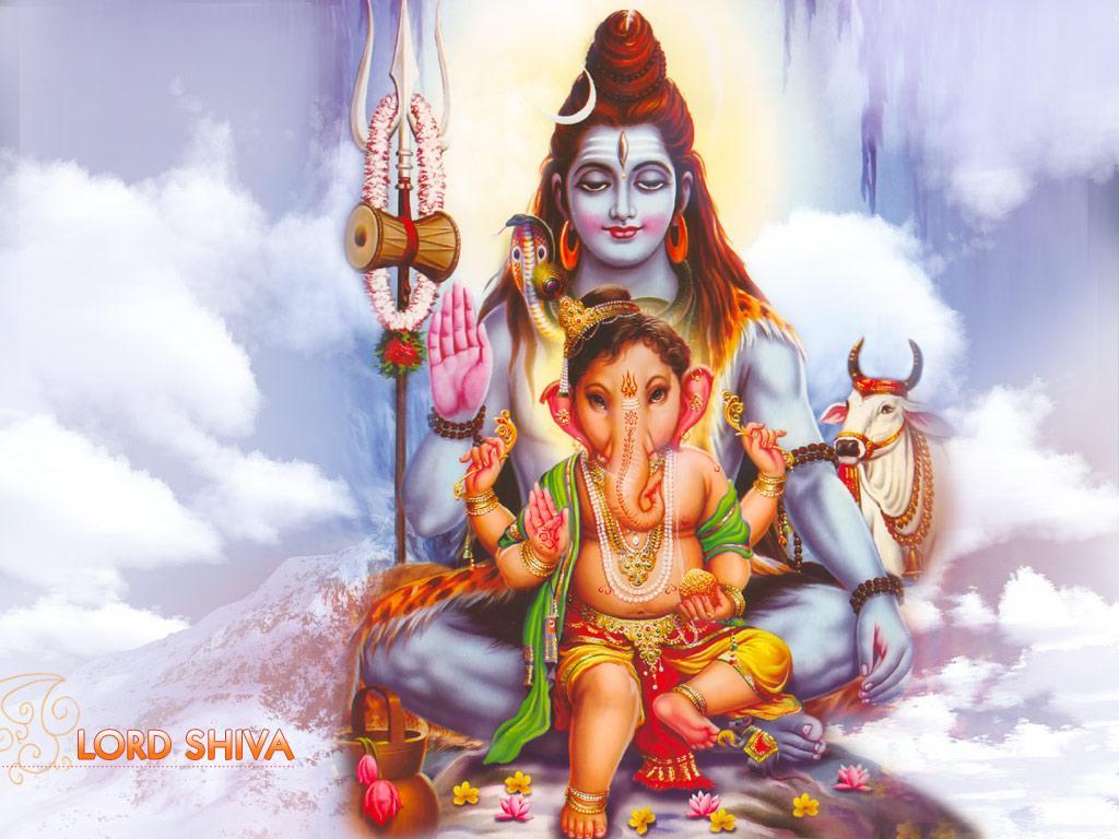 Lord Shiva With Lord Ganesha wallpaper