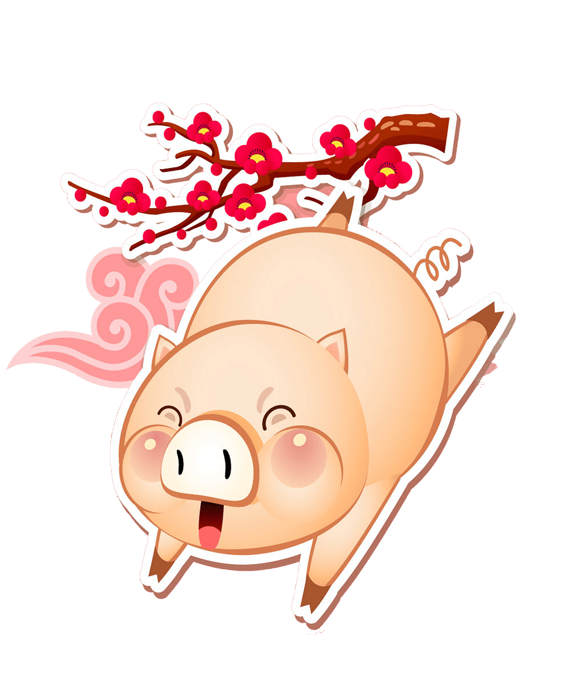 Domestic pig Happy Piggy! Wallpaper piggy 1181*1411