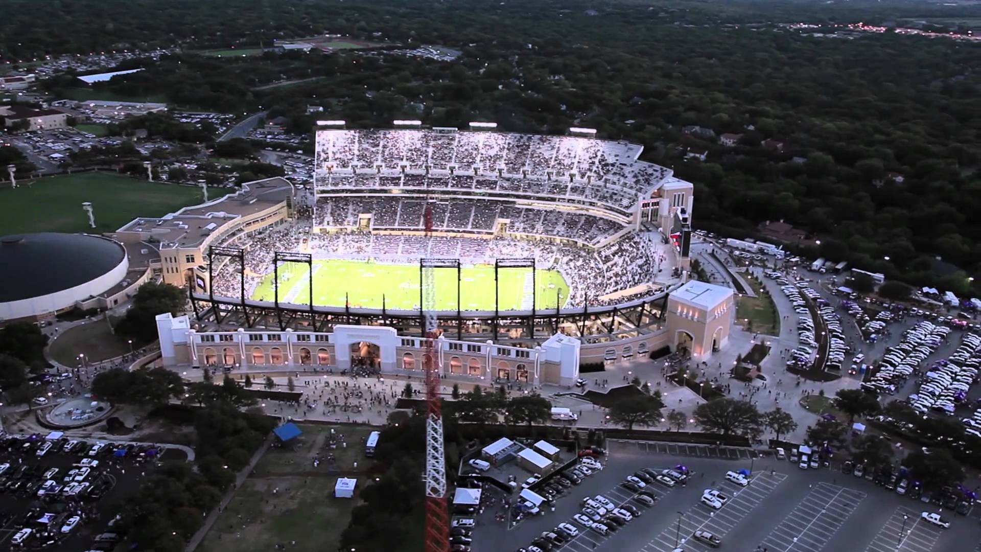 TCU Home Opener New Stadium (Epic Helicopters)
