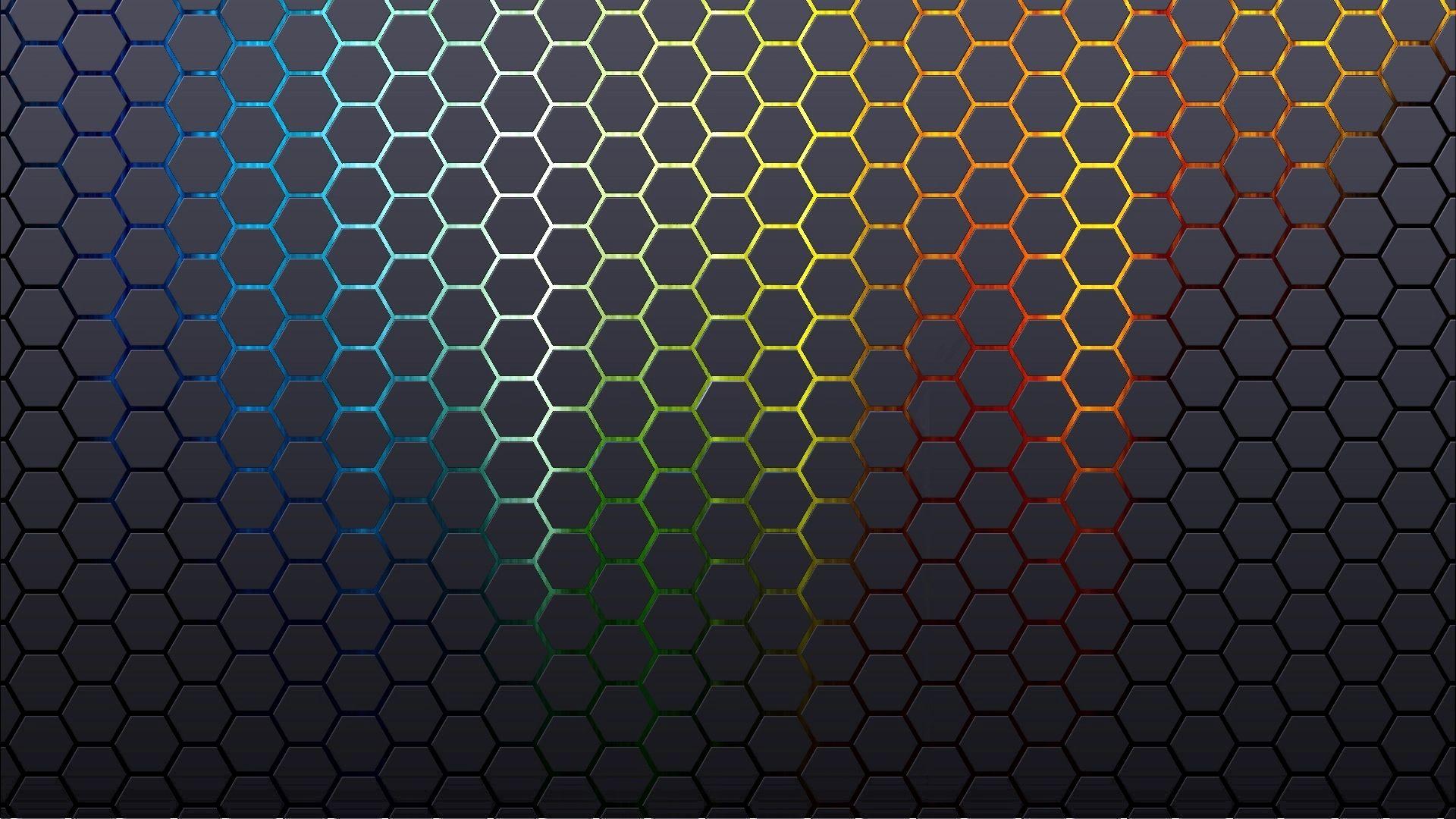 Abstract Patterns Hexagons Textures Wallpaper [1920x1080]