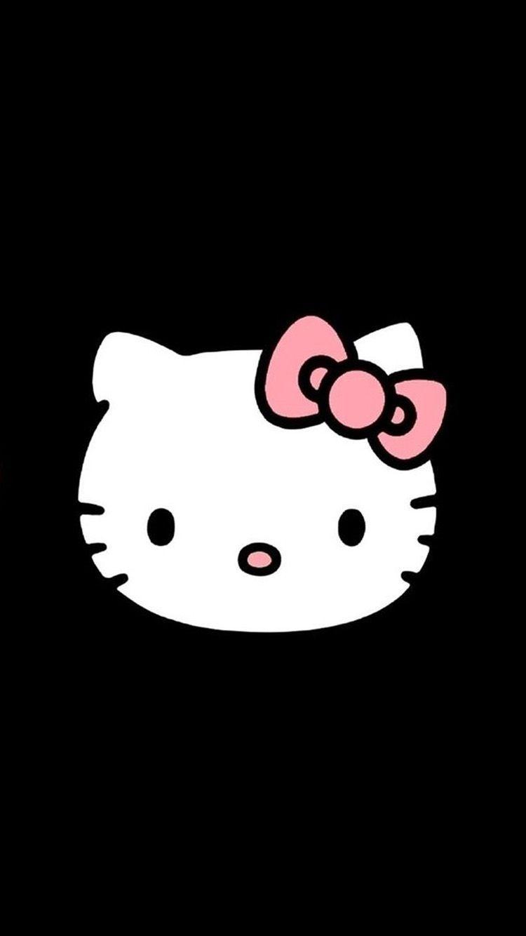 Black Hello Kitty. Cute iPhone 6 Wallpaper 120. iPhone 6