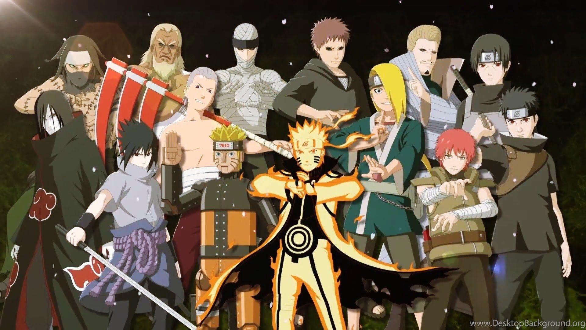 Naruto Shippuden All Characters Wallpaper Wallpaper Zone Desktop Background
