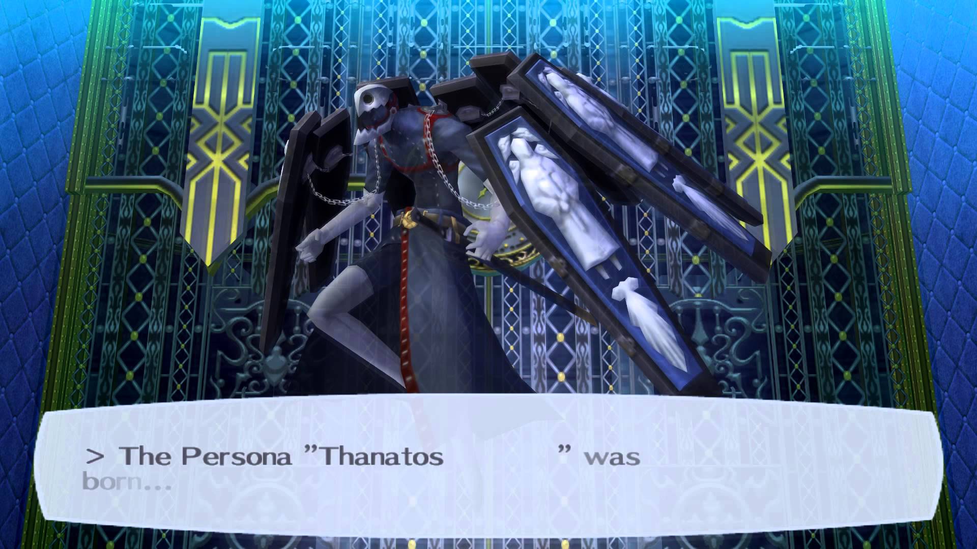 Persona 3 FES Thanatos Fusion.