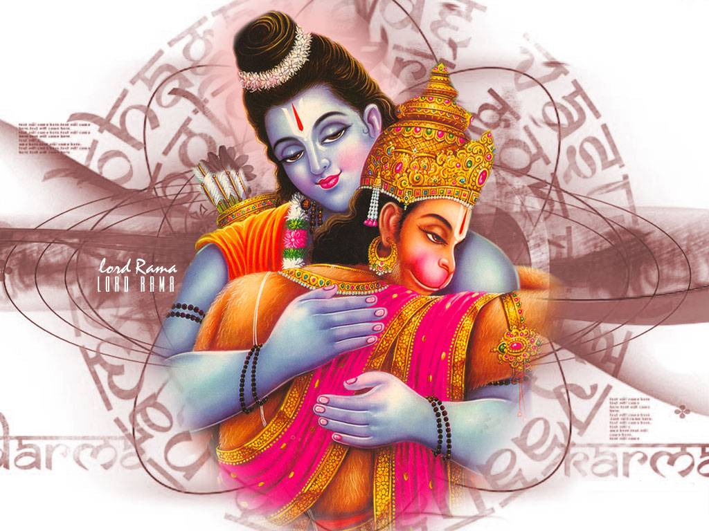Ram Hanuman Milan HD Image. Lord Hanuman. Latest Desktop Wallpaper