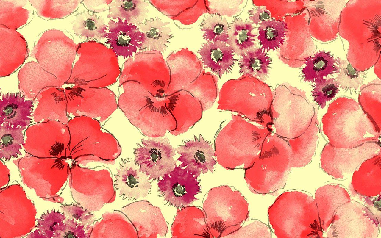 Red Flowers Background Tumblr