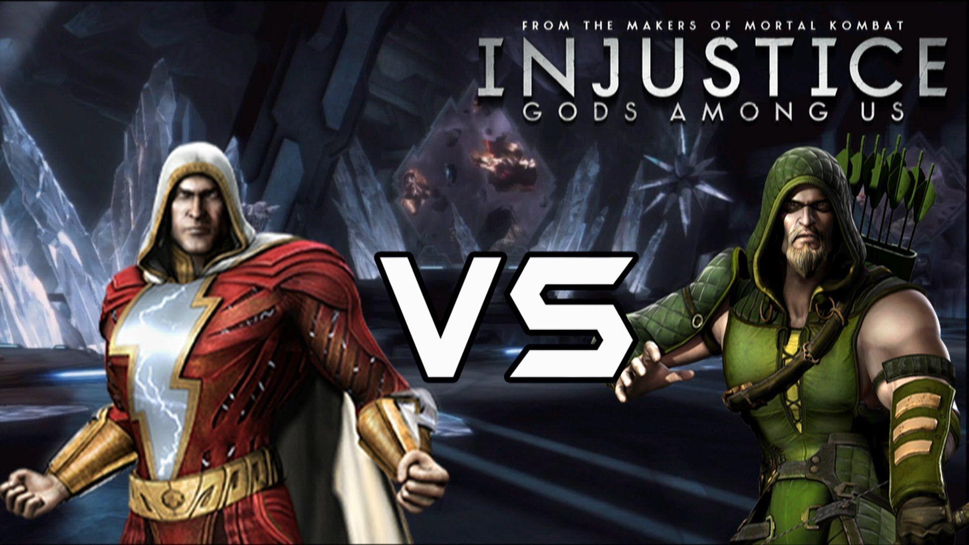 Injustice Gods Among Us vs Green Arrow with Lore & Skins