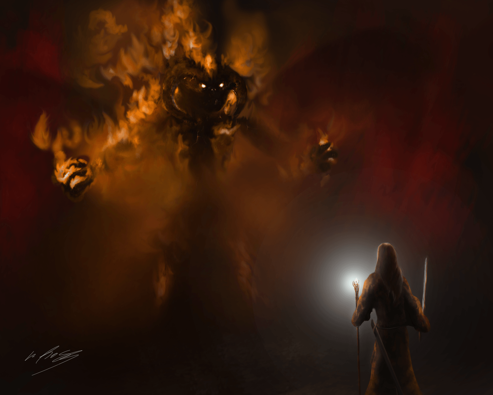 Gandalf Vs. Balrog By Gackt En Ciel