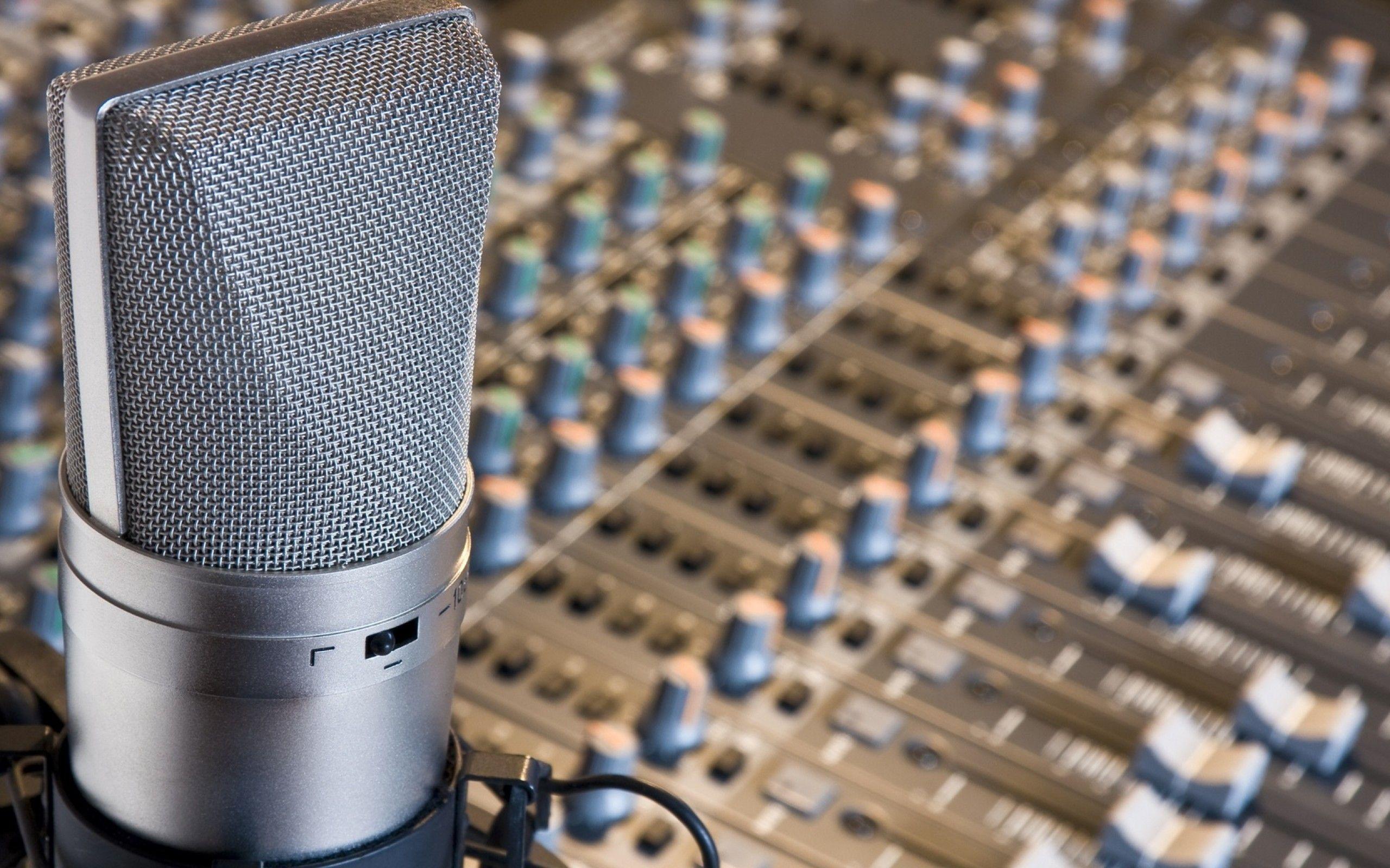 artistic recording studio HD wallpaper