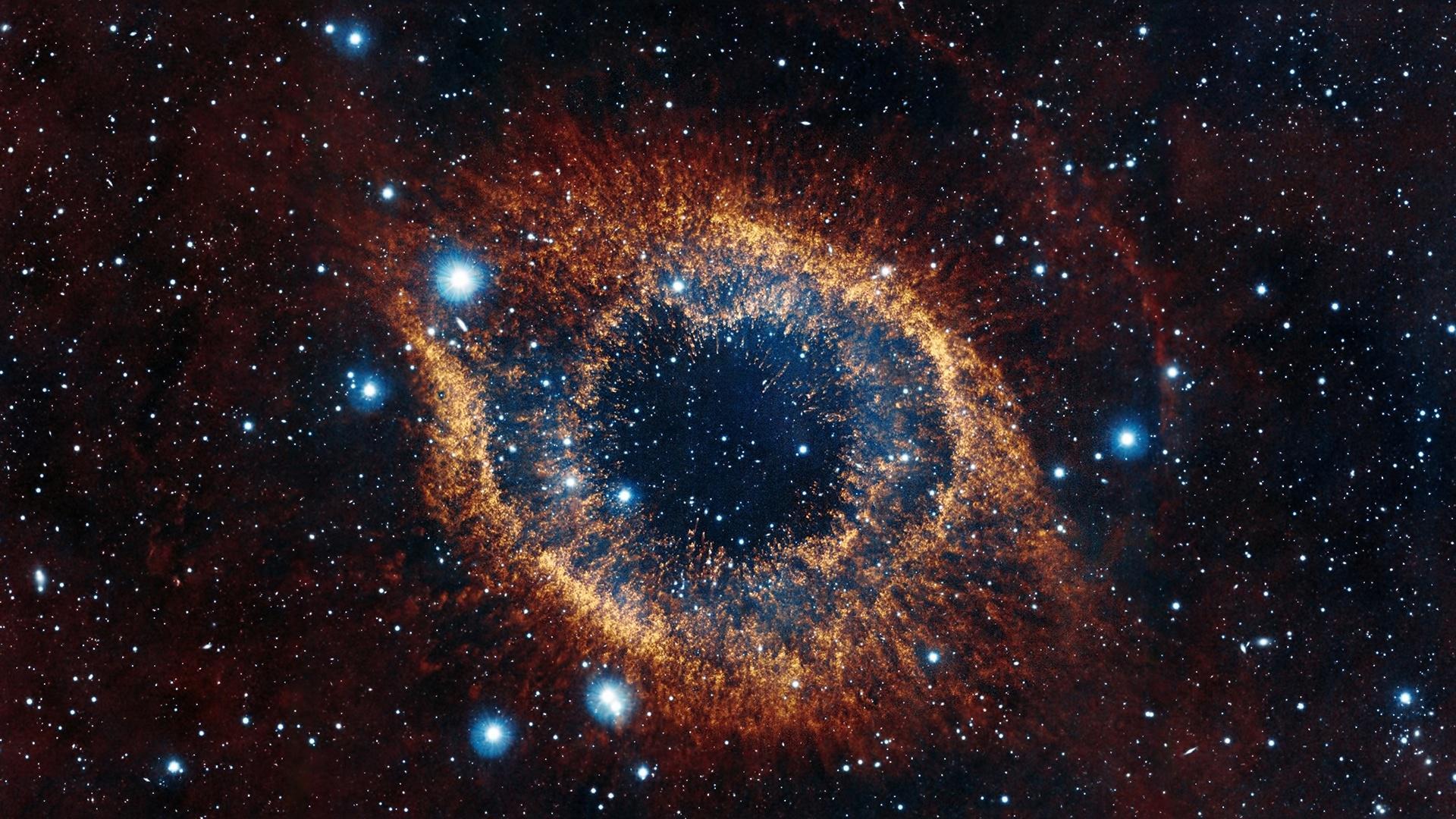 wallpaper nebulosa de la hélice, espacio, estrellas, explosión