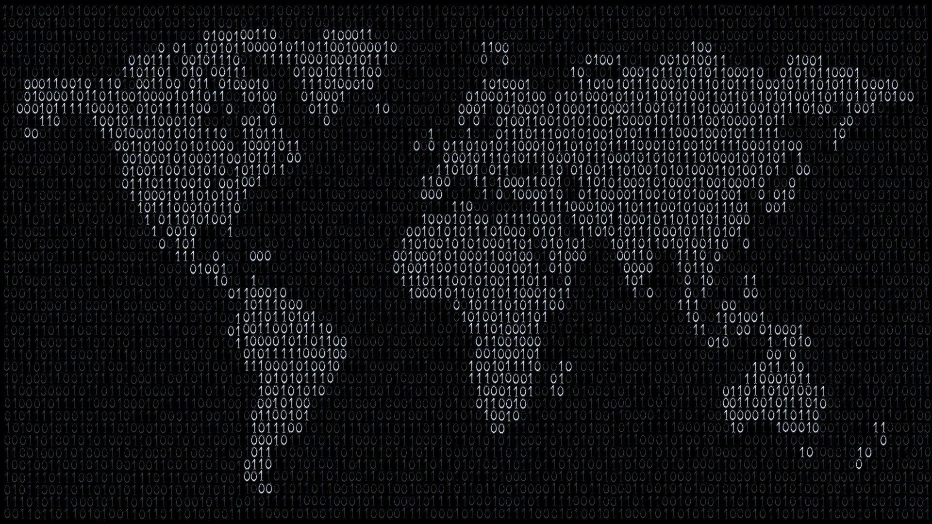 Free Black World Map Wallpaper Desktop at Cool Monodomo
