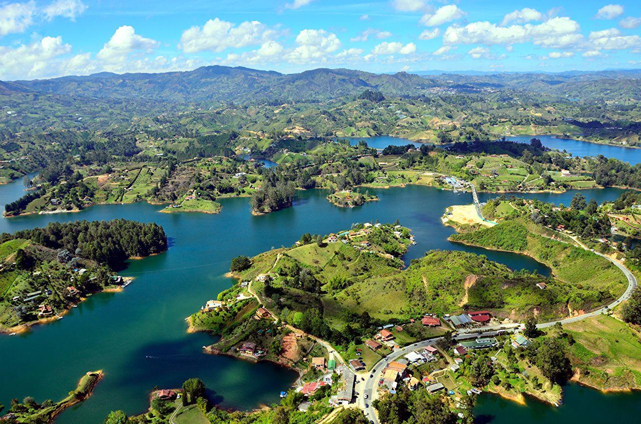 Picture Colombia Guatape Nature Landscape photography Rivers