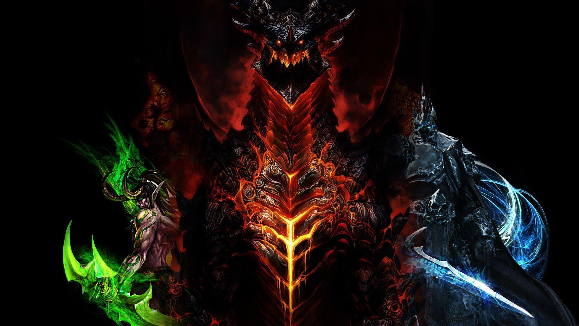 Illidan Stormrage Lich King World of Warcraft Wallpaper