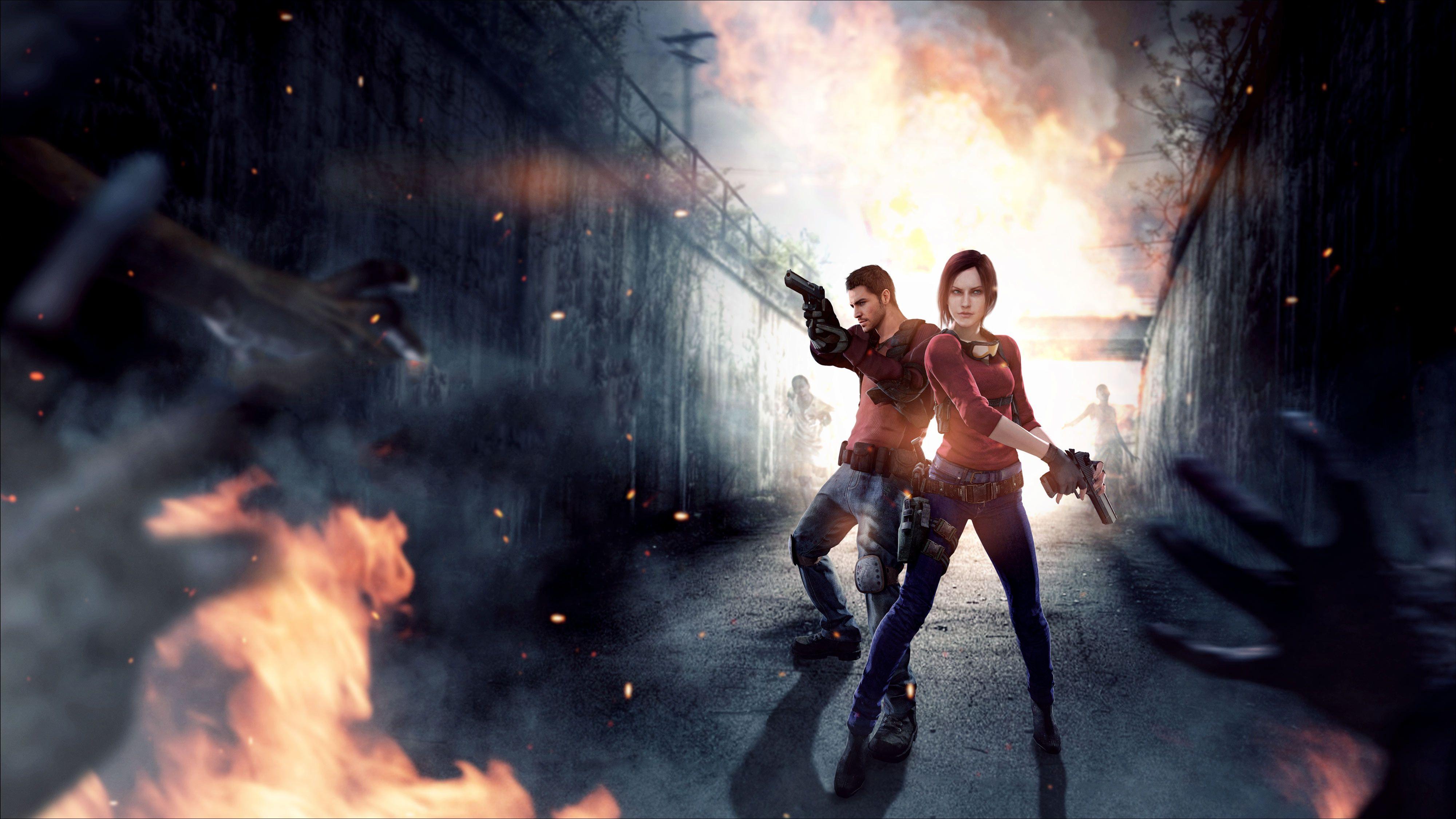Resident Evil Claire Redfield Chris Redfield 4k, HD Games, 4k