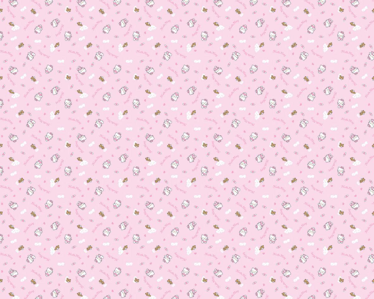 Pink background Hello Kitty 1280×1024