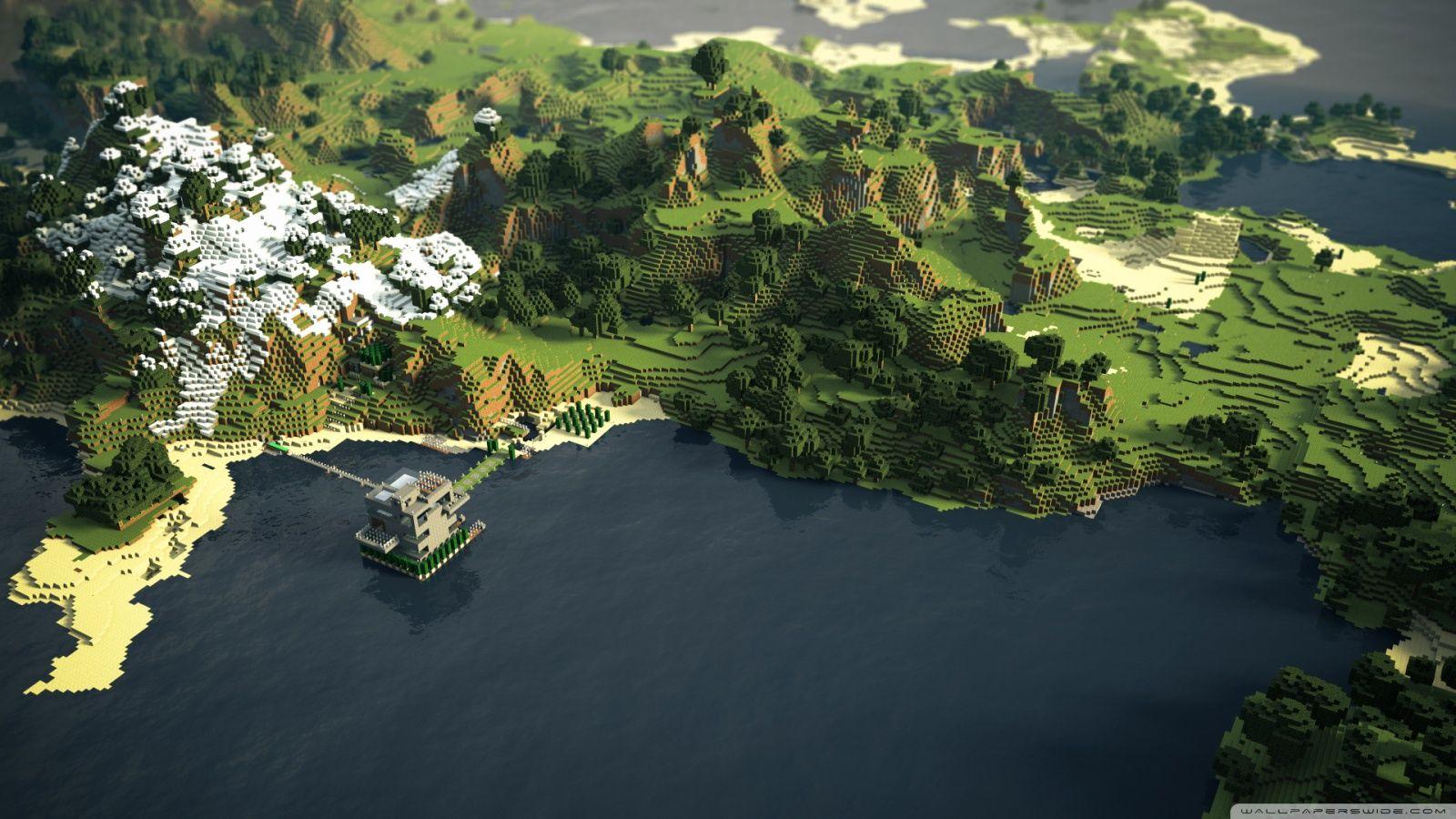 Minecraft Landscape ❤ 4K HD Desktop Wallpaper for 4K Ultra HD TV