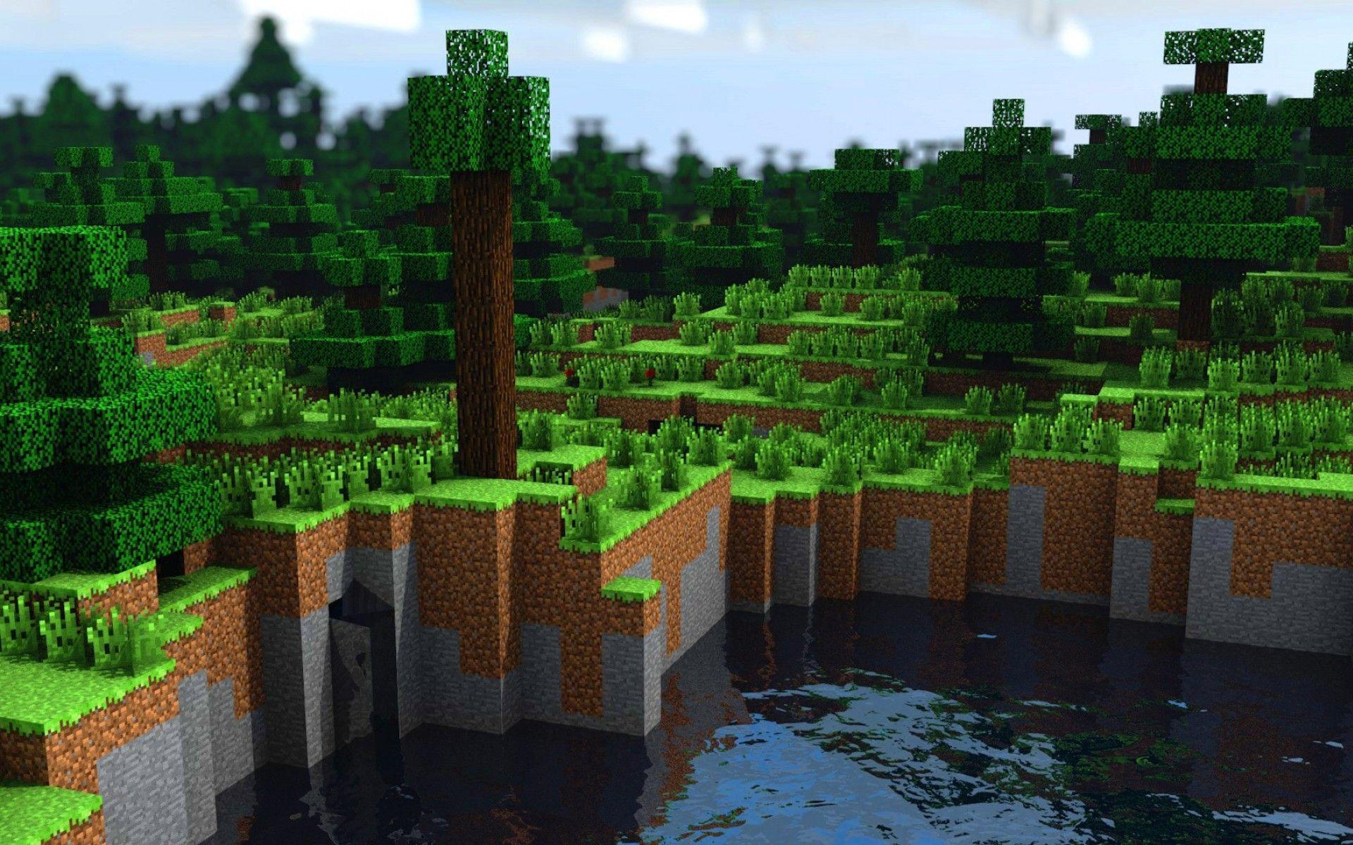 Minecraft Landscape Wallpapers Wallpaper Cave