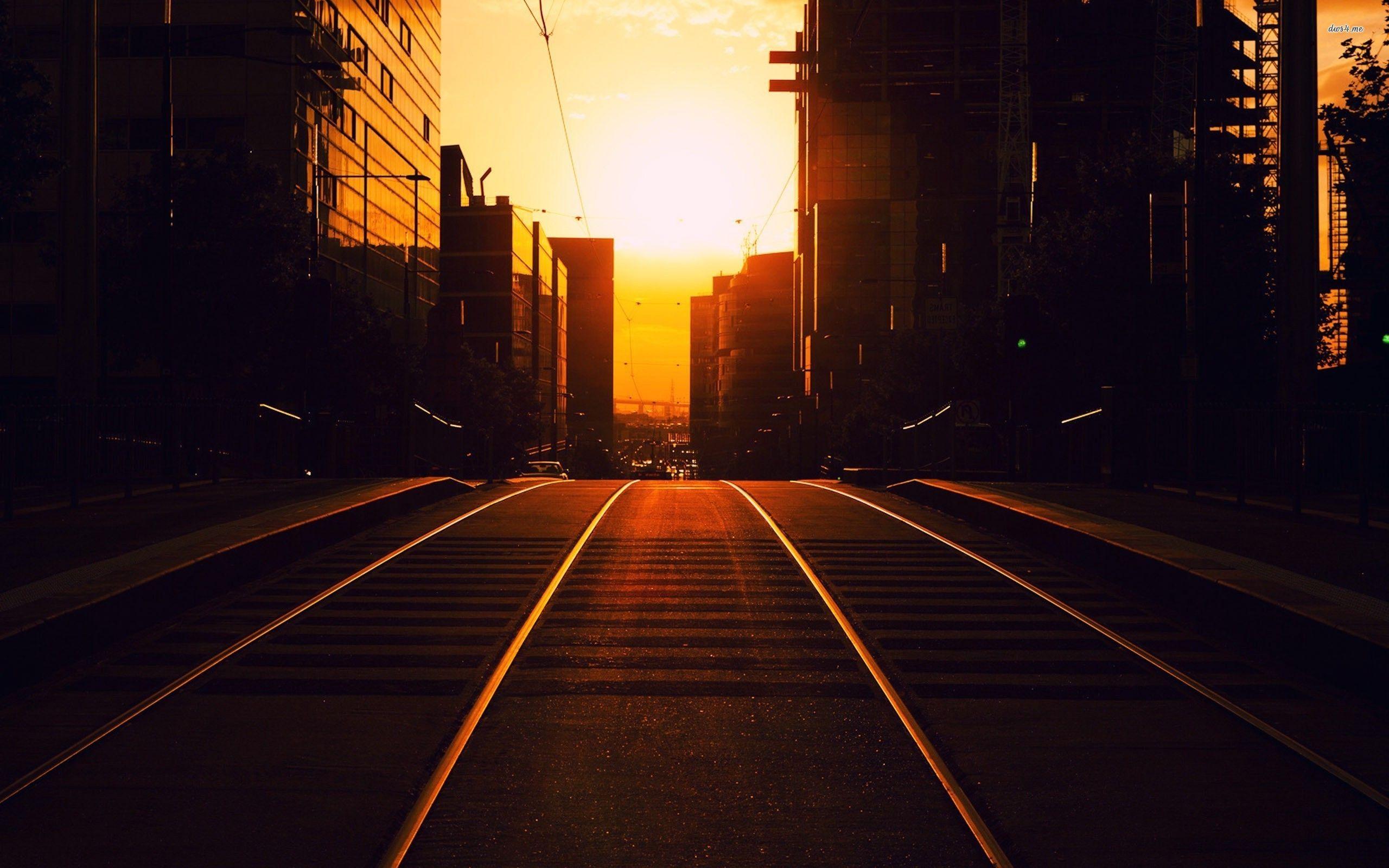 City sunset wallpaper wallpaper