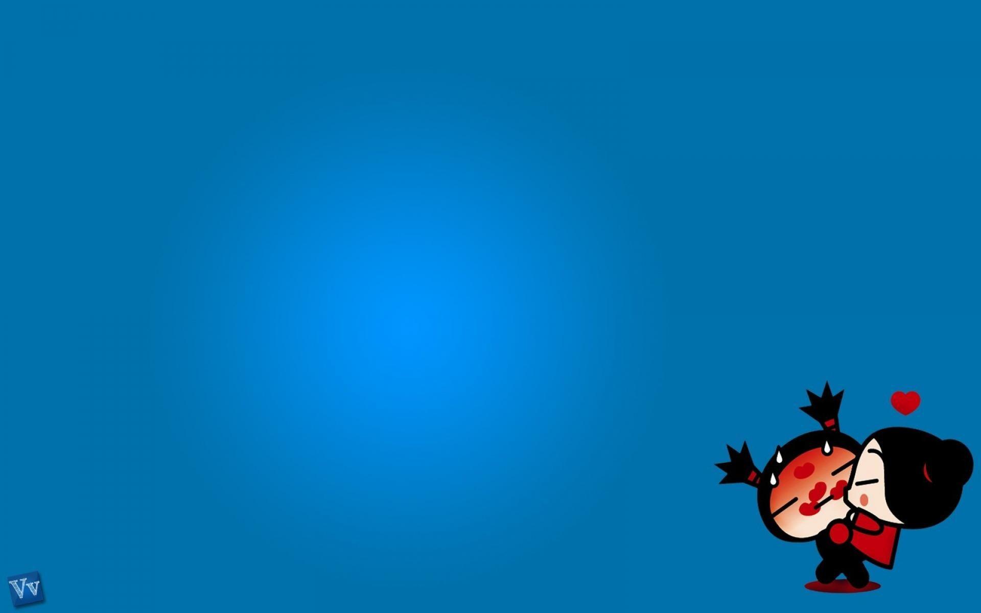 Blue love pucca wallpaper