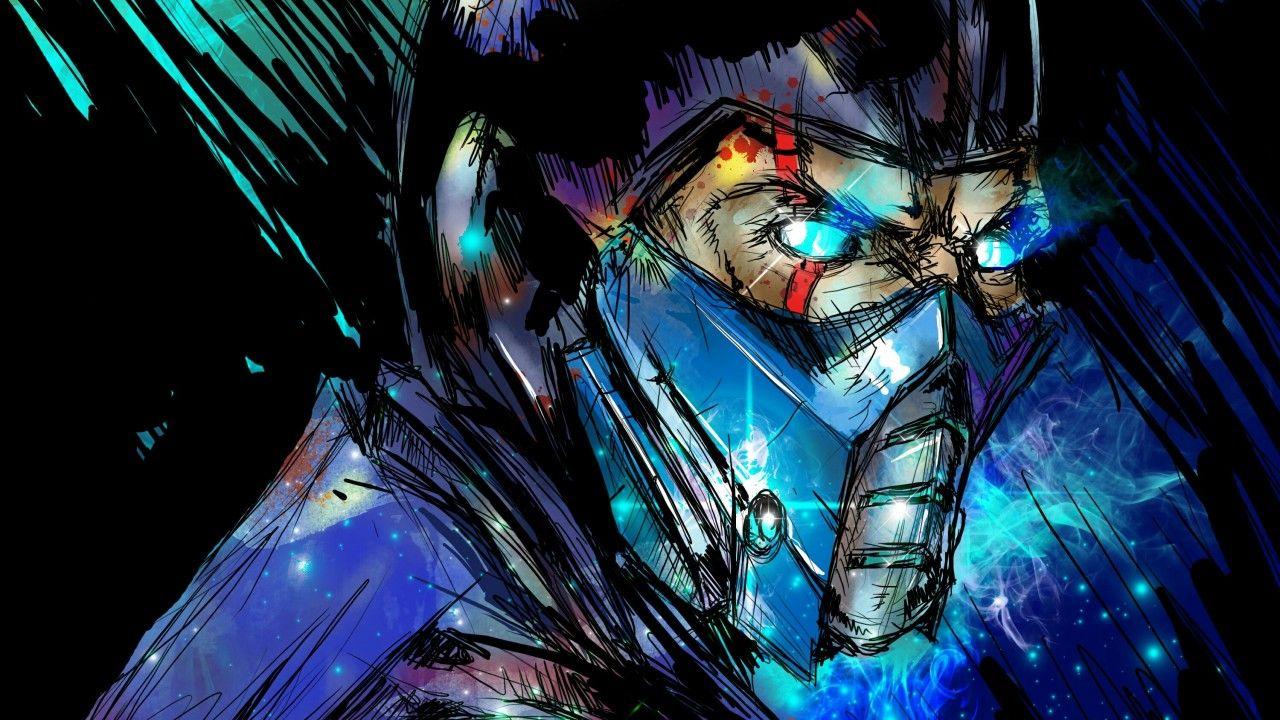 Wallpaper Sub Zero, Mortal Kombat, Artwork, Games