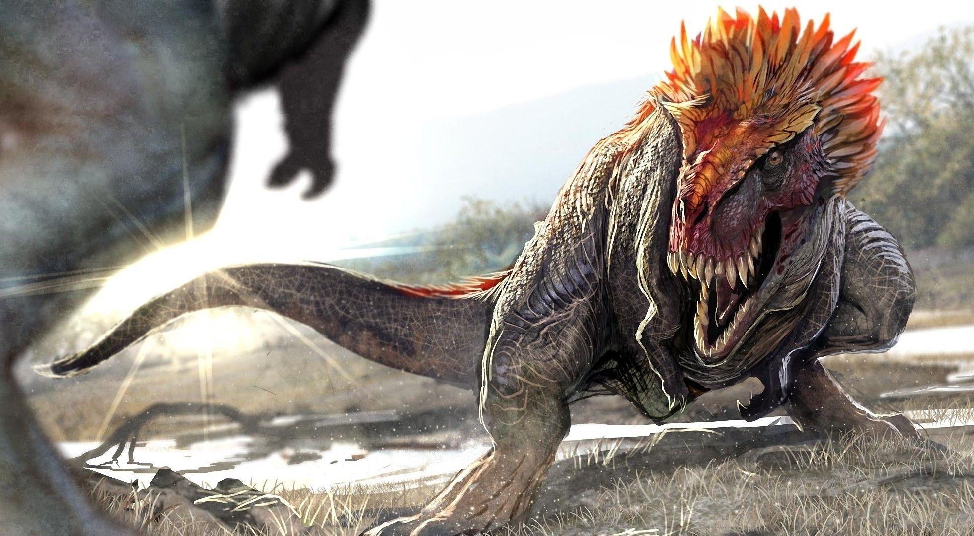 Dinosaurs Spinosaurus Vs T Rex Wallpaper