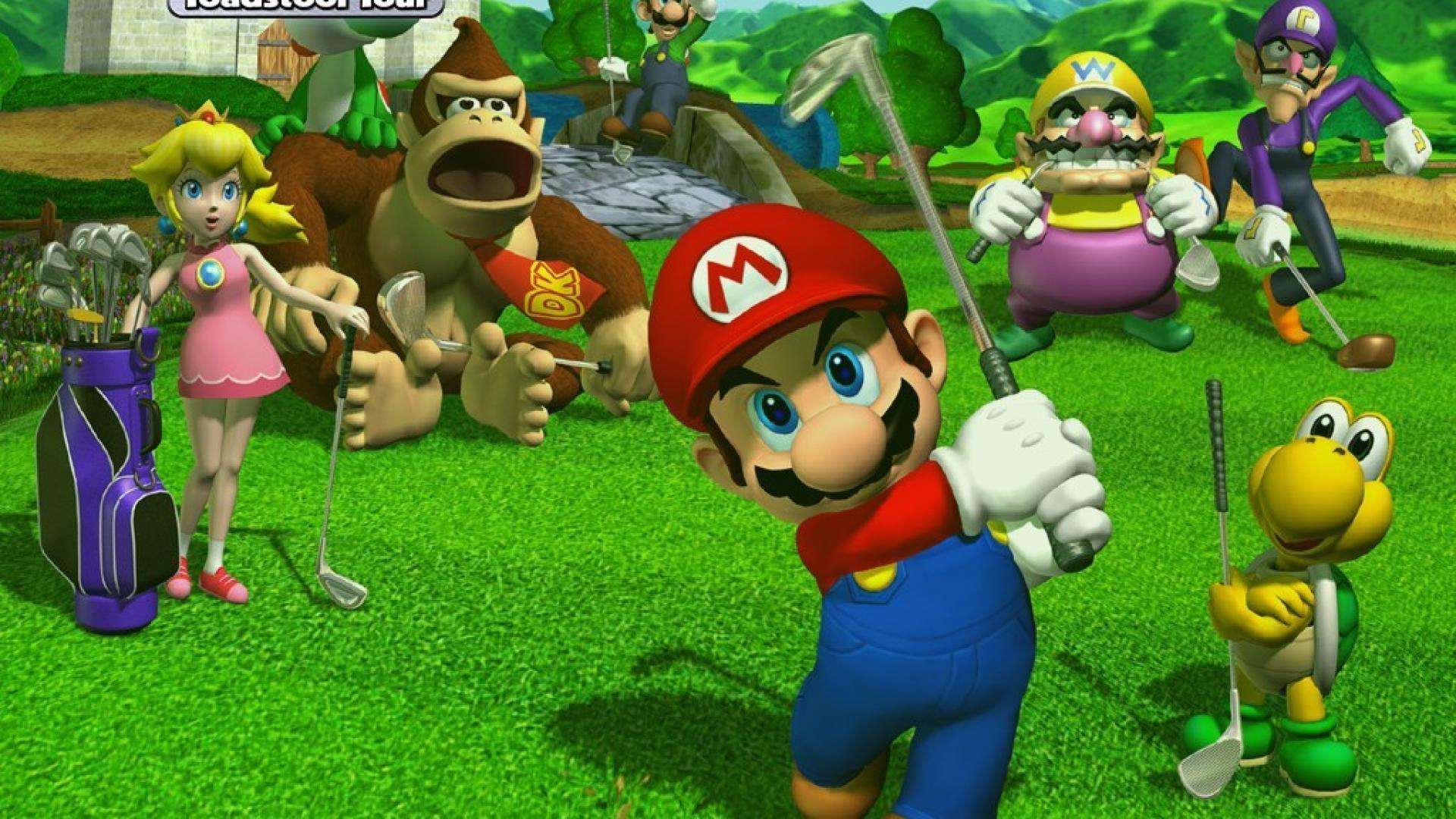 Wario waluigi gamecube koopa golf: toadstool tour wallpaper