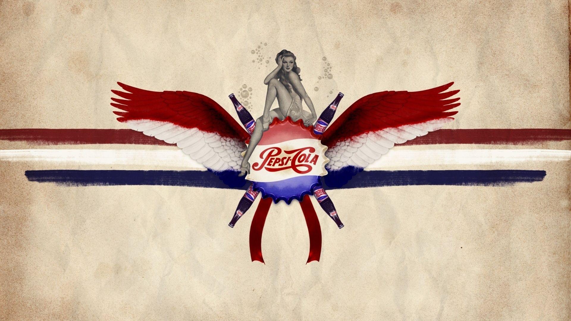 Download Wallpaper 1920x1080 Pepsi, Coca Cola, Drink, Brand, Logo