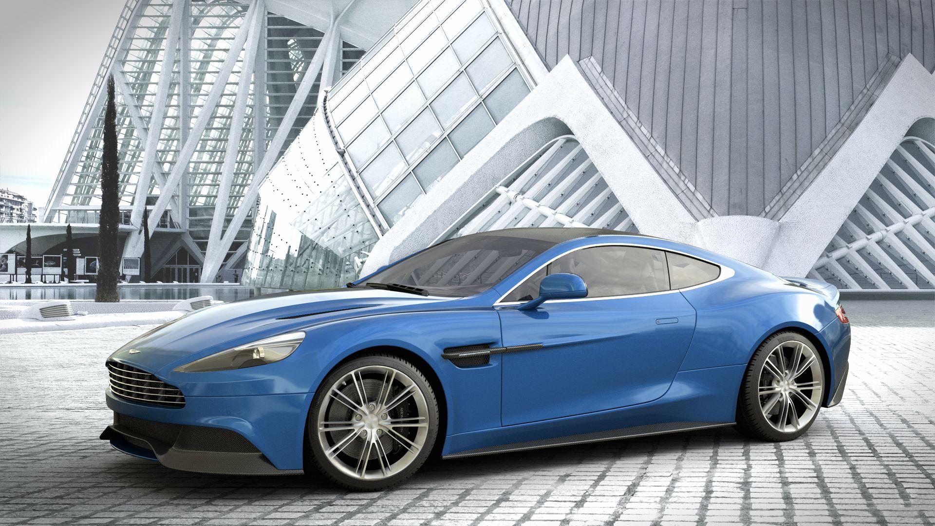 Aston Martin Vanquish Blu HD Wallpaper, Background Image