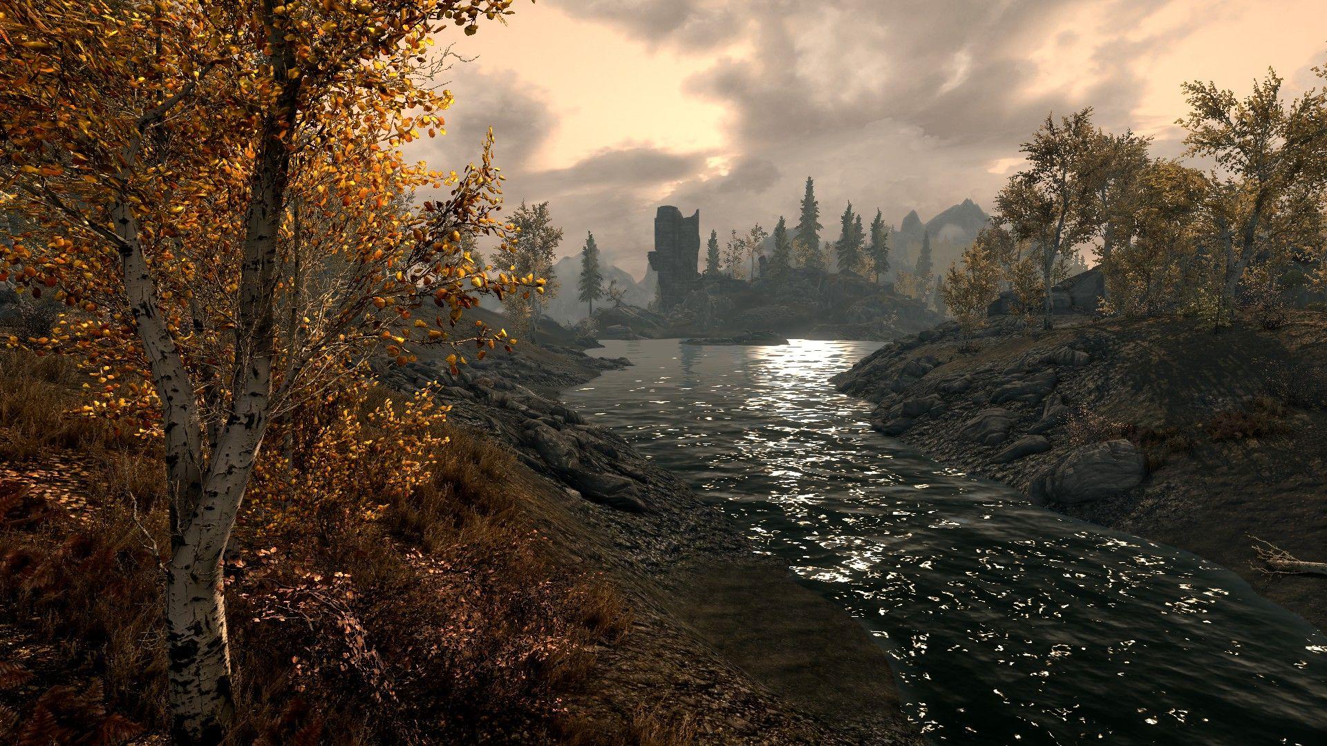Skyrim Landscape Wallpaper Desktop On Wallpaper 1080p HD