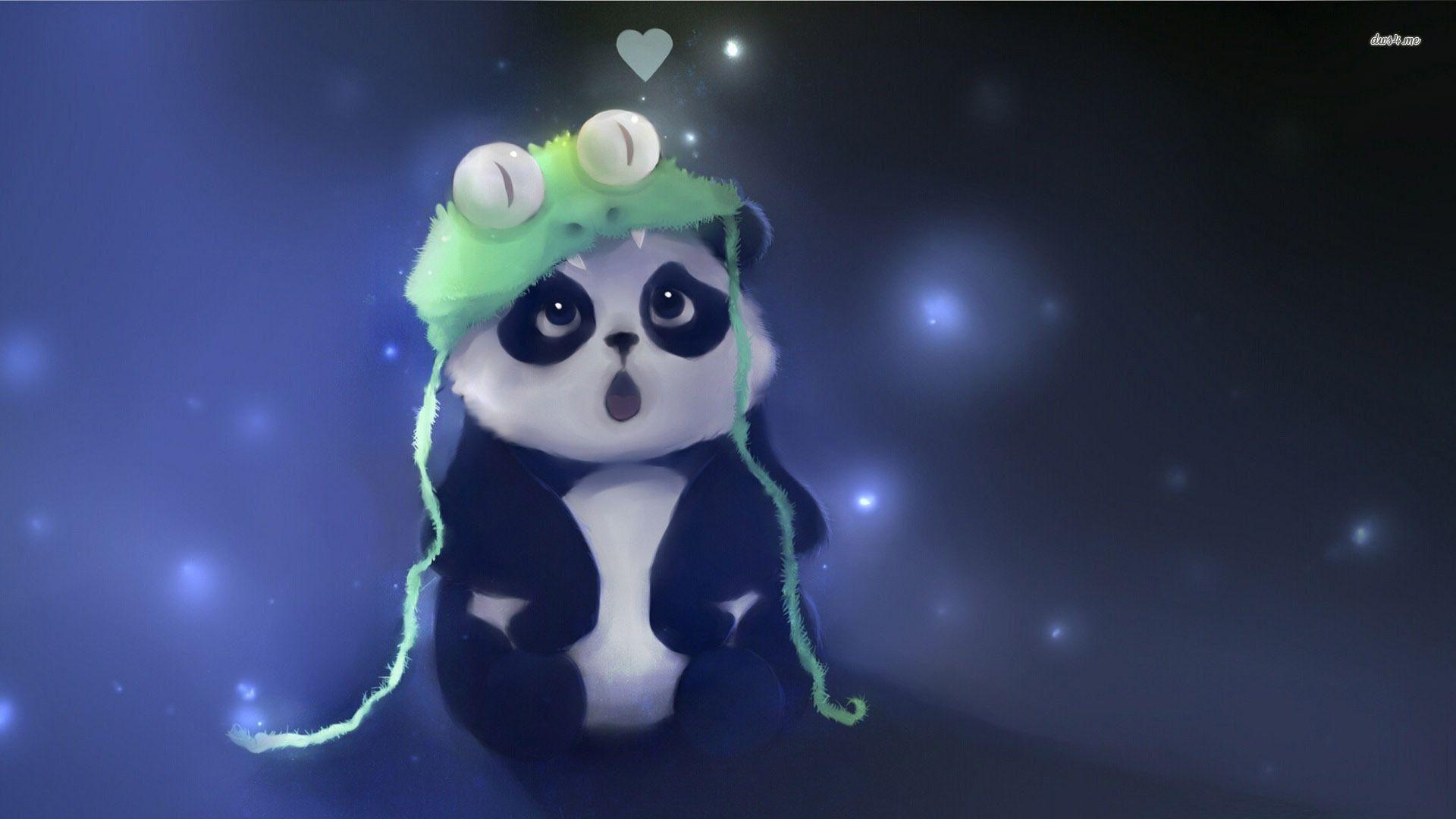 Cute Panda Background. panda. Panda
